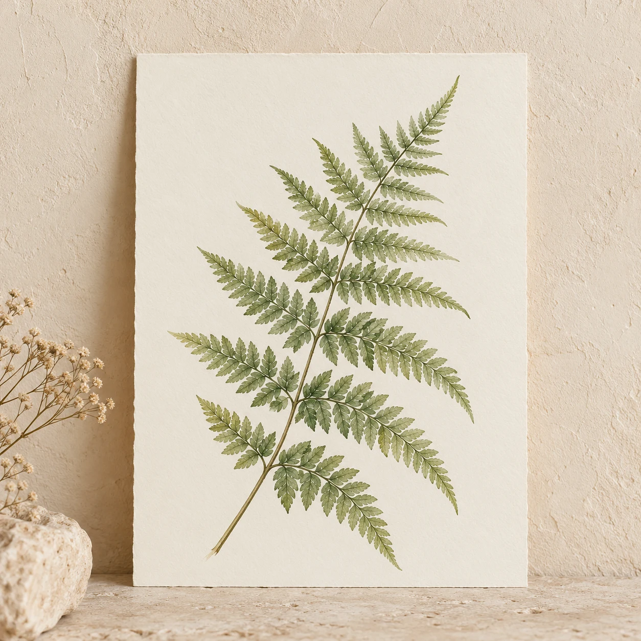 Botanical art «Φτέρη» — ενδεικτική εικόνα επίδειξης